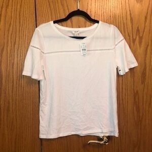J crew white T-shirt size small NWT